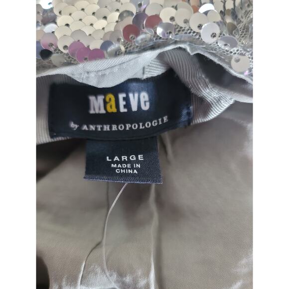 Anthropologie Maeve One-Shoulder Sequin Dress - Large New - Picture 5 of 5